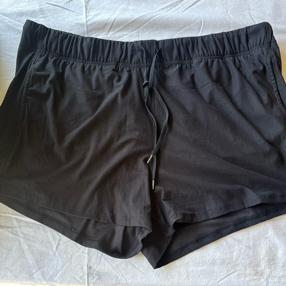 Athletic Works Women's Plus Size Black Athletic Shorts